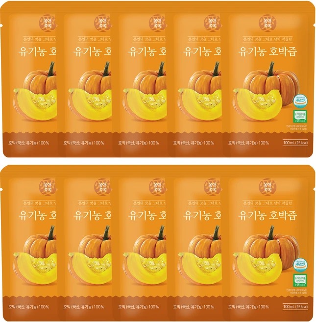 몸애쏙쏙 유기농 호박즙, 1L, 1개 - 쿠팡