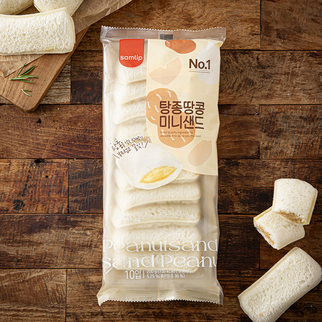 삼립 탕종 땅콩 미니샌드, 200g, 1개입, 1개