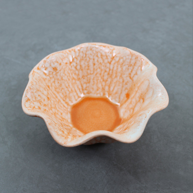 달소금 디저트 요거트 시리얼 홈카페 아이스크림 꽃볼, 오렌지, 1개