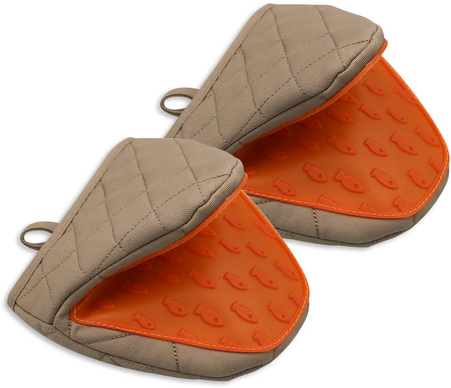 유하우스 오븐 실리콘 장갑, 혼합색상, 2개