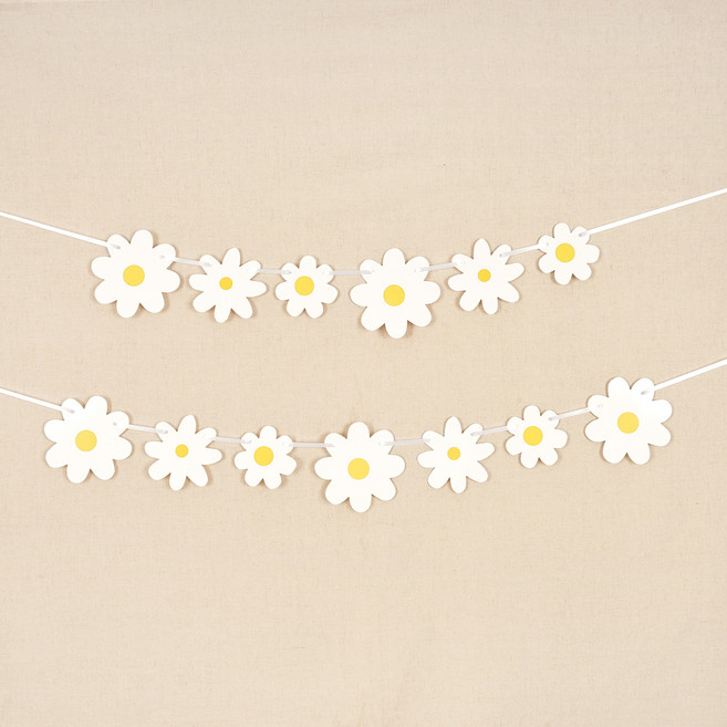 파티짱 데이지 꽃 가랜드, 혼합색상, 1개