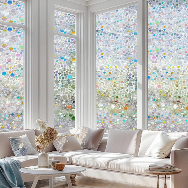 Smile Ggweebi 方便使用的雷射玻璃靜電窗貼, 類型 C