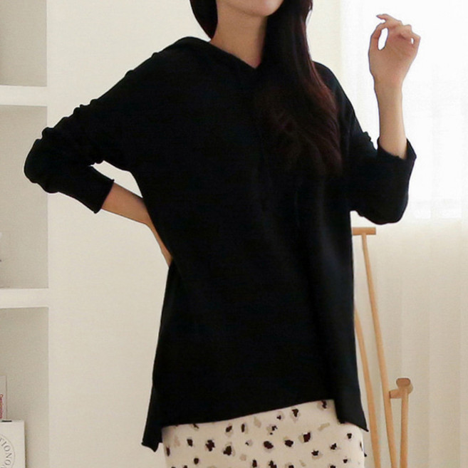 비나인 여성용 코므 후드니트