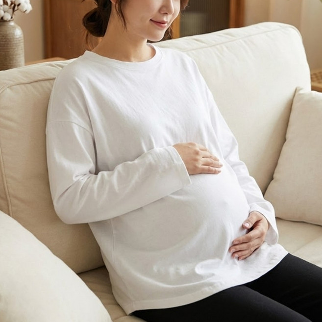 언헤브 임부 솔리드 티셔츠