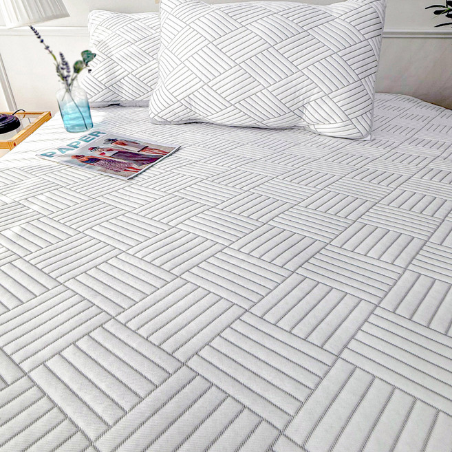 레시앙뜨 냉감 여름 고정밴드 침대패드, 그레이