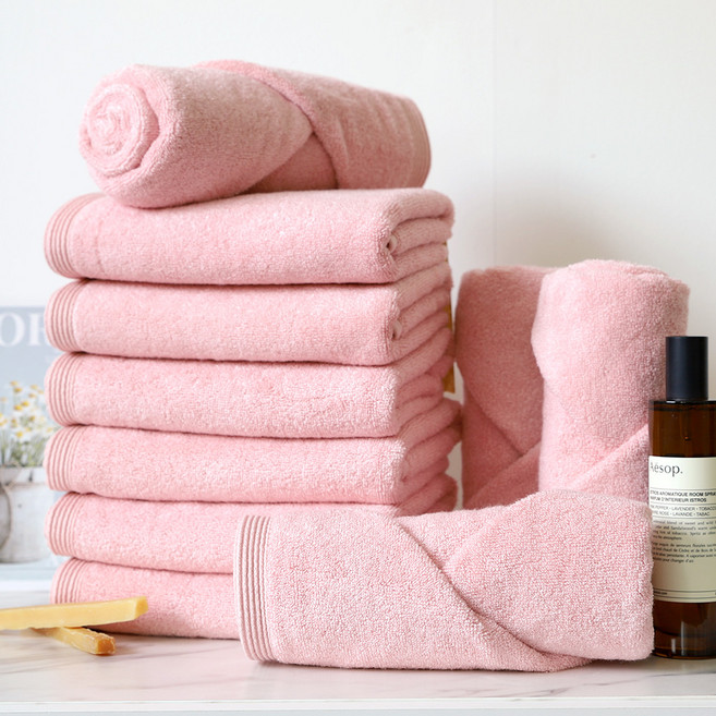 프롬코튼 대나무 호텔수건 180g 뱀부얀, 핑크, 10개