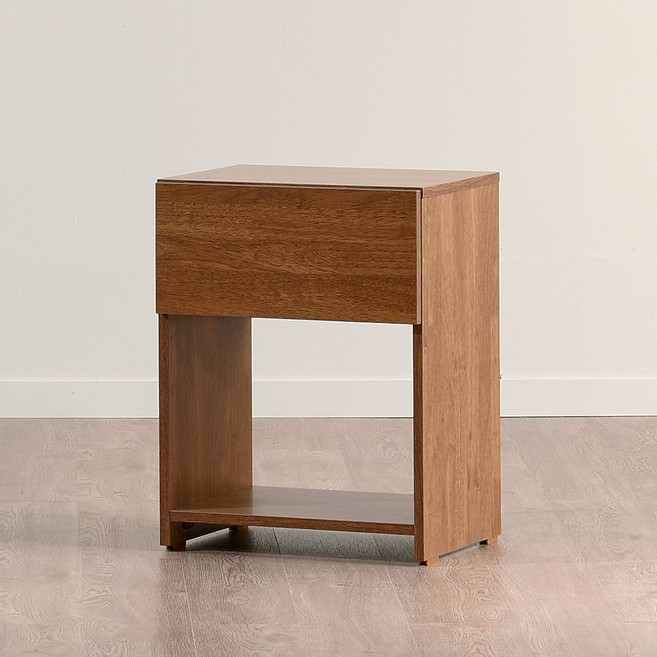 사월의가구 E0 브루노 데미 400 협탁, 브라운, 1개