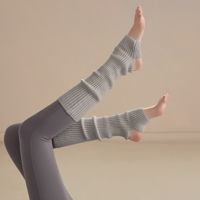 씨오브비 여성용 골지 니트 요가 발레 필라테스 레그워머