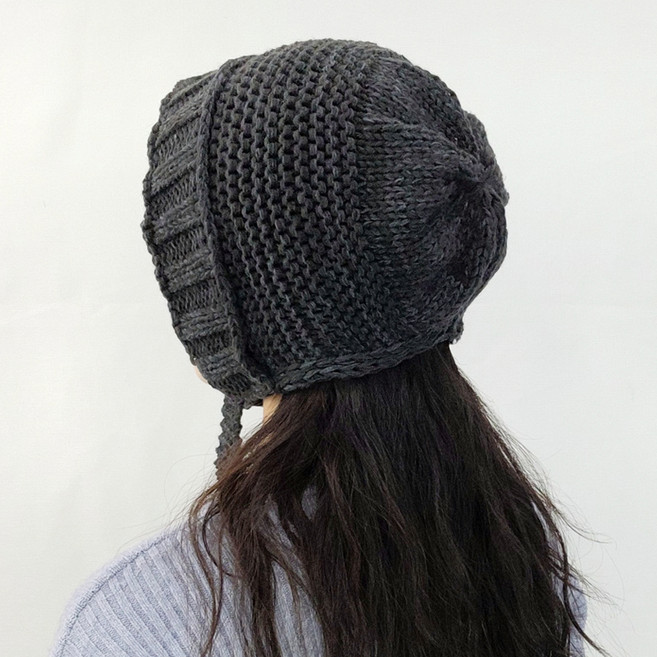 제이제이나인 여성용 니트 끈 후드형 바라클라바