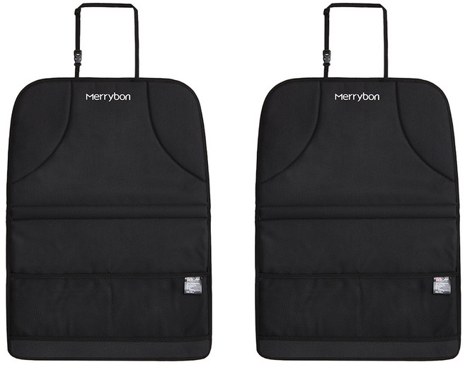 메리본 카시트 킥매트, 블랙, 2개