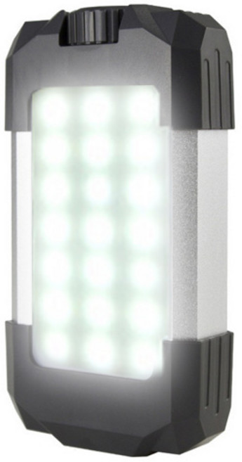 테크진 LED 충전식 휴대용 캠핑 랜턴 10400mAh, 블랙, 1개