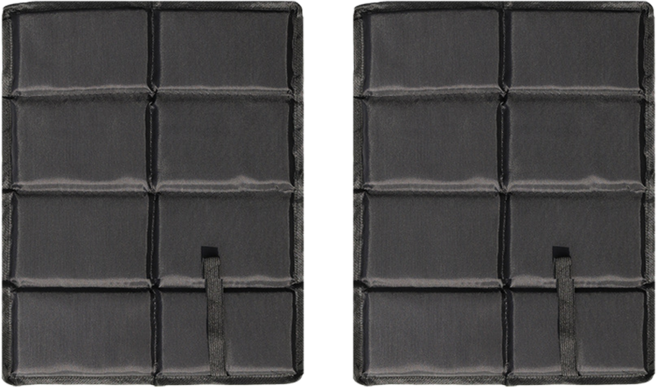 하이투데이 휴대용 방수 접이식 방석 2개입, 블랙