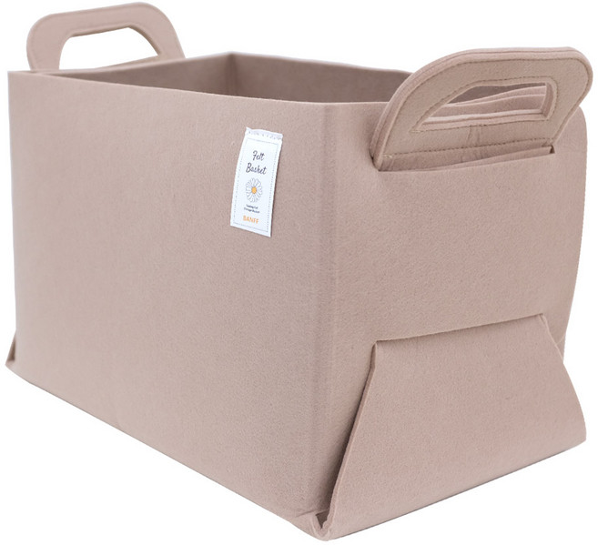 밴프 펠트 바구니, 베이지, 1개