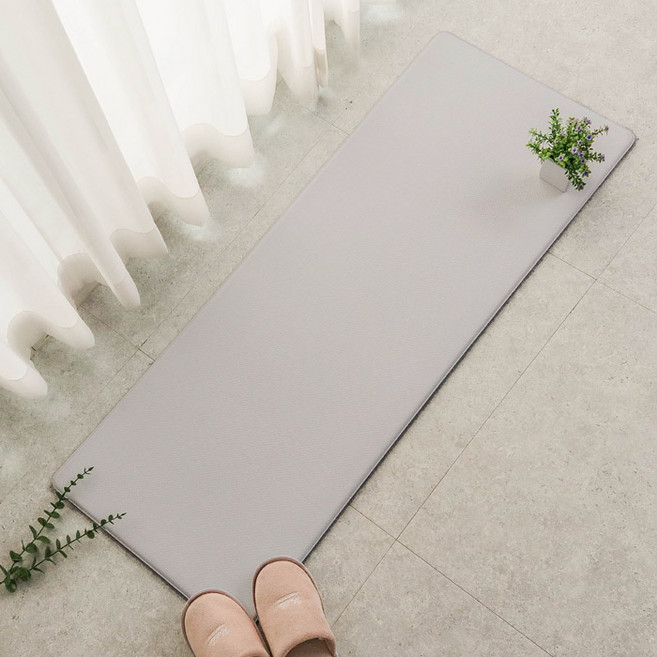 마켓플랜 퓨어 심플 PVC 주방매트, 다크그레이, 1개