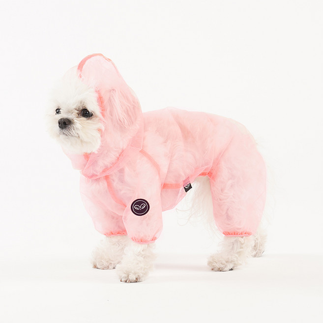 퍼피엔젤 강아지 시스루 커버롤 OW021, 490 Pink, 1개
