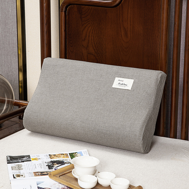 트레오바 예쁜 워싱 코튼 메모리폼 베개커버