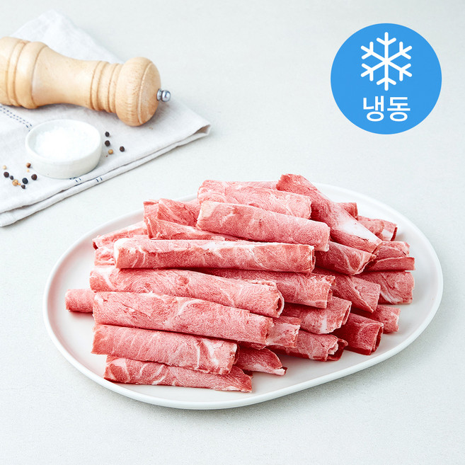 미국산 돼지볼살 돌돌말이 (냉동), 1개, 1kg