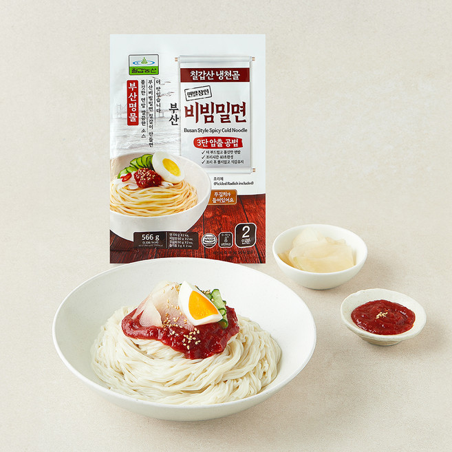 칠갑농산 부산비빔밀면 2인분, 566g, 1개