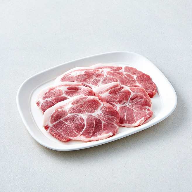 도드람한돈 무항생제 인증 목심 구이용 (냉장), 1개, 500g