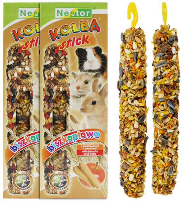 네스톨 콜바 비스킷 과일 스매커 간식스틱 2p, 2개