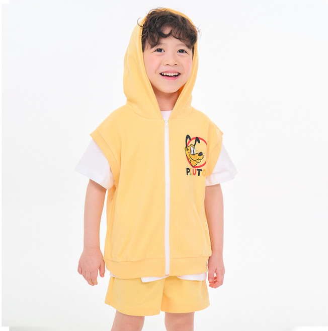 리틀래빗 아동용 여름 D 나시 차밍후드 세트