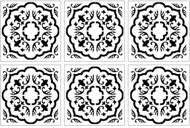 유니테크 미끄럼방지 스티커 12.7 x 12.7 cm, 혼합색상, 6개