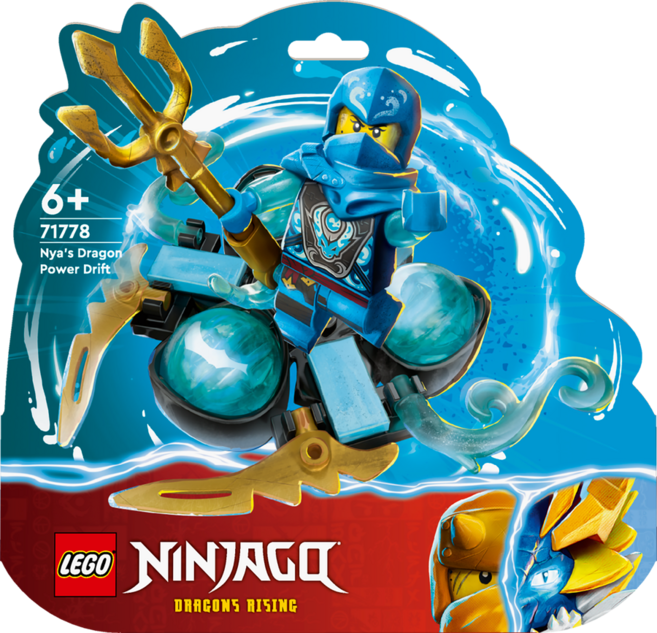 레고 닌자고 71778 니야의 드래곤 파워 스핀짓주 드리프트, 혼합색상, 1개