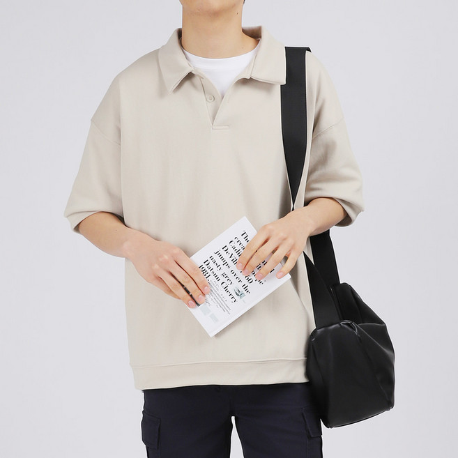 DKA 남성용 통기성 베스트 스판 PK 반팔 카라티셔츠 F03M13_tp4986