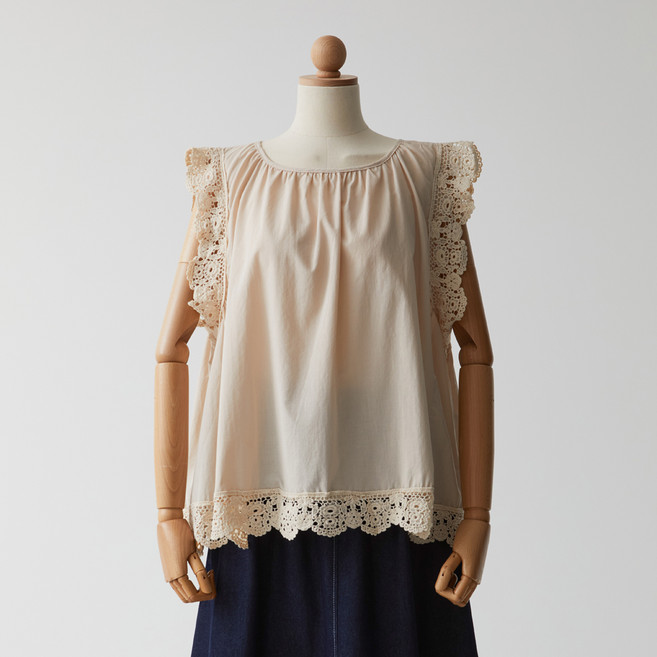 Another Love 肩部蕾絲無袖上衣 VCFDGSS01