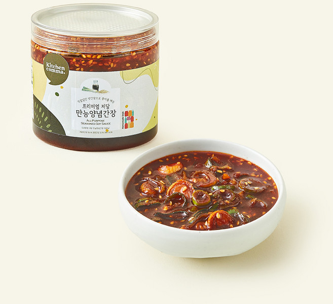 키친콤마 프리미엄 저당 만능 양념간장, 330g, 1개