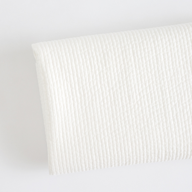 릴리패브릭 줄누빔 바이오 워싱 양면 60수 고밀도 면 부드러운 원단 7mm 바닐라 연습용 홈패션용, 백아이보리, 1개