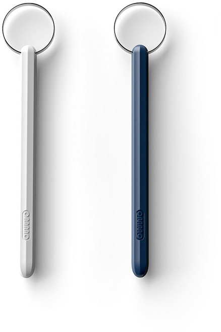 옴모 스테인리스 반영구 혀클리너 퓨어 화이트 + 네이비 블루 세트 SUS304, 1세트