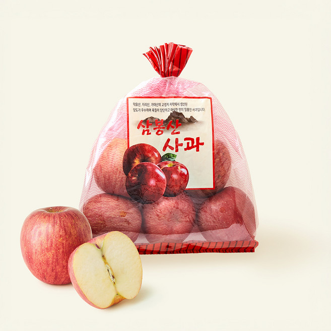 삼봉산 못난이 사과, 1개, 1.3kg(4~6입 / 중과)