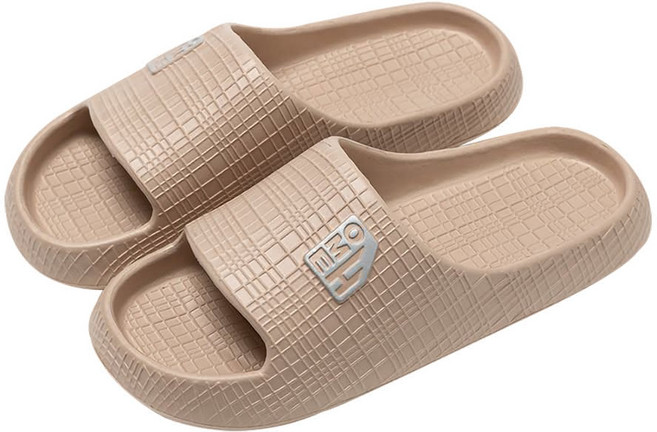 bebehome 軟軟網格舒適拖鞋 親膚質感 速乾防滑, 沙色, 1雙