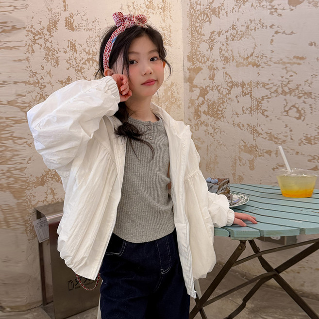 베이비맥스 레이플 셔링 벌룬 집업 점퍼