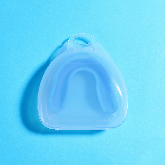 리즈제이니 모던 스포츠 운동 마우스 가드 + 케이스 세트, 13 하늘색(마우스 가드), 투명(케이스), 1세트