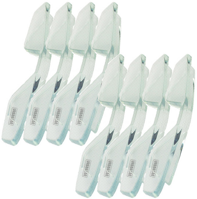 어반카 차량용 엣지 콕 스탑 투명 도어가드, 화이트, 8개