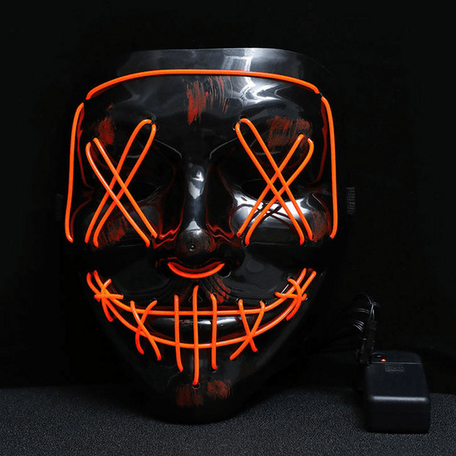 피앤비유니티 LED 델타 가면, 02 오렌지, 1개