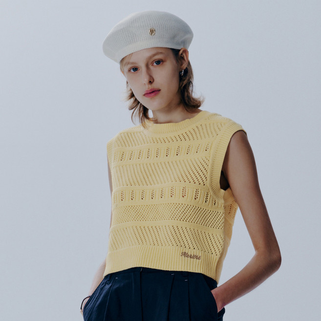 MaritheFrancoisGirbaud 女款 W CROCHET KNIT VEST