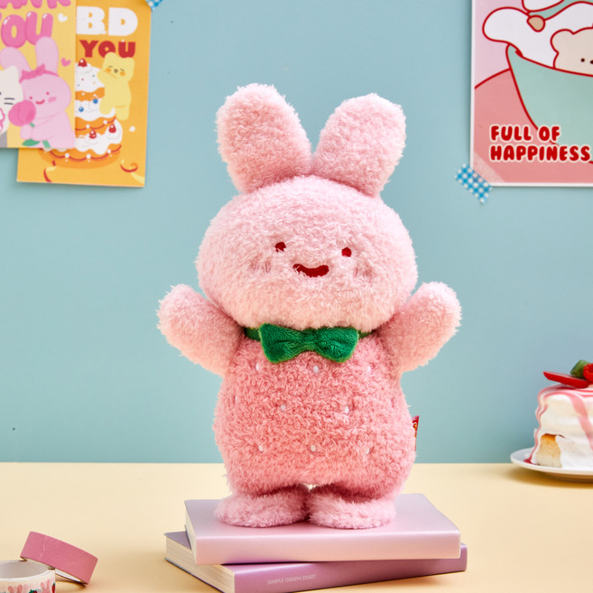 버터 샵 춤추고 따라하는 미니 스크래빗 무빙인형, 핑크, 1개, 24cm