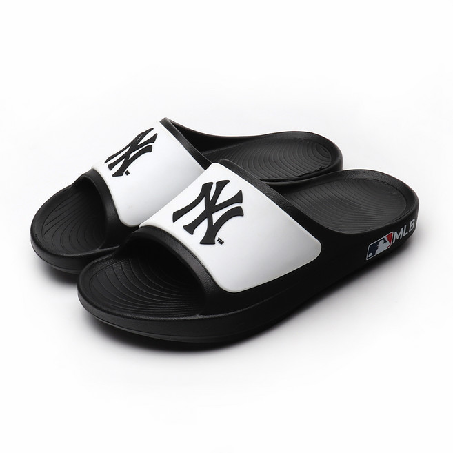 MLB NY洋基 Balance 拖鞋, 黑白色, 240