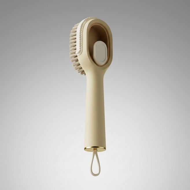 몰투데이 운동화 톤업 신발 브러쉬 세척 솔, 크리미 옐로우, 1개