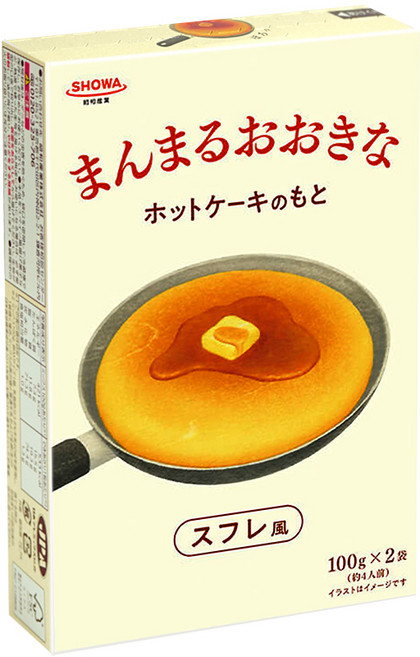 쇼와 동그랗고 커다란 수플레풍 핫케이크믹스, 200g, 1개