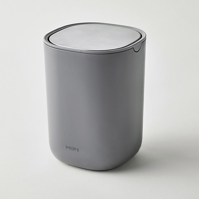 한샘 매트 미니 스윙빈 휴지통 1.5L, 차콜