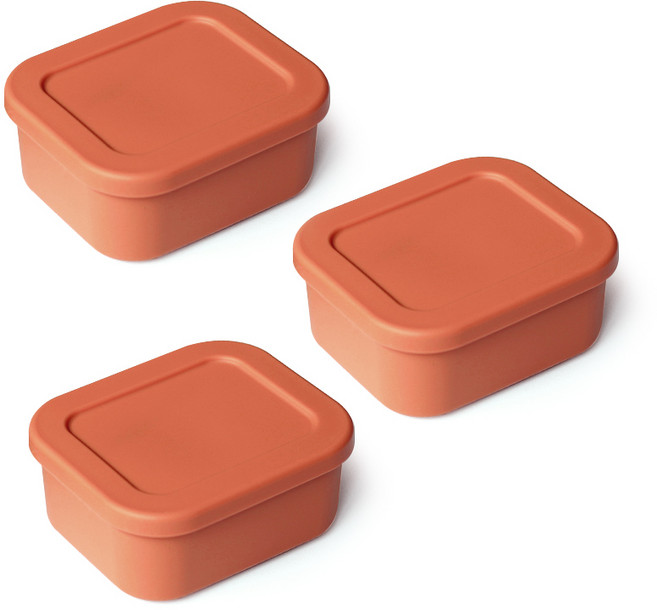 Reborn.J Jelly Pop Cube 矽膠密封盒, 3個容器 + 3個蓋子, 1組