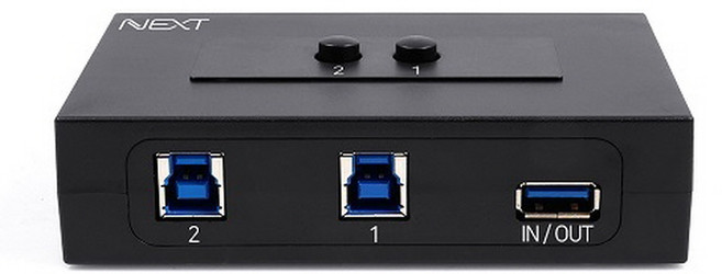 넥스트유 2대1 양방향 USB 수동 선택기, NEXT-2432USB, 1개