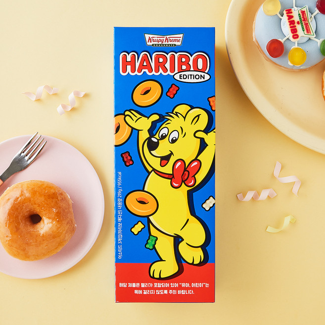 크리스피크림도넛 어소티드 하리보 에디션 3개입, 219g, 1개입, 1개