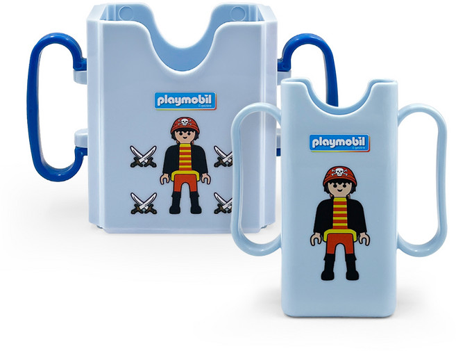 플레이모빌 우유두유 홀더 + 미니팩 홀더 세트, 블루, 1세트