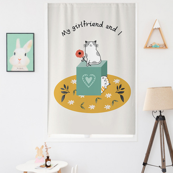 페어링 북유럽풍 현대적인 주방 침실 커튼 가리개