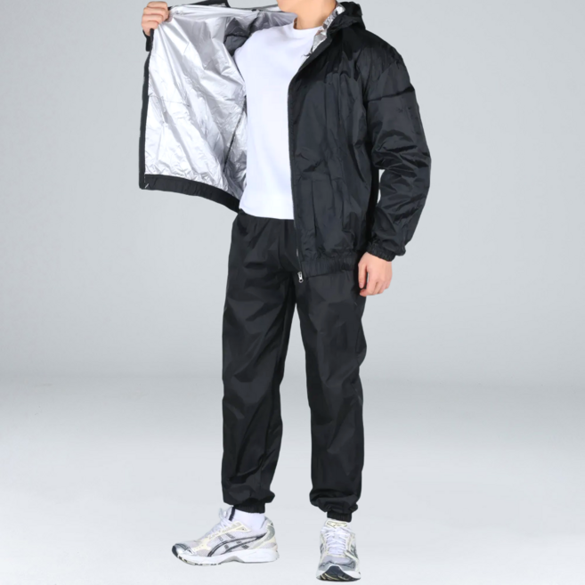 이브클로젯 남녀공용 트레이닝 후드 집업 조거팬츠